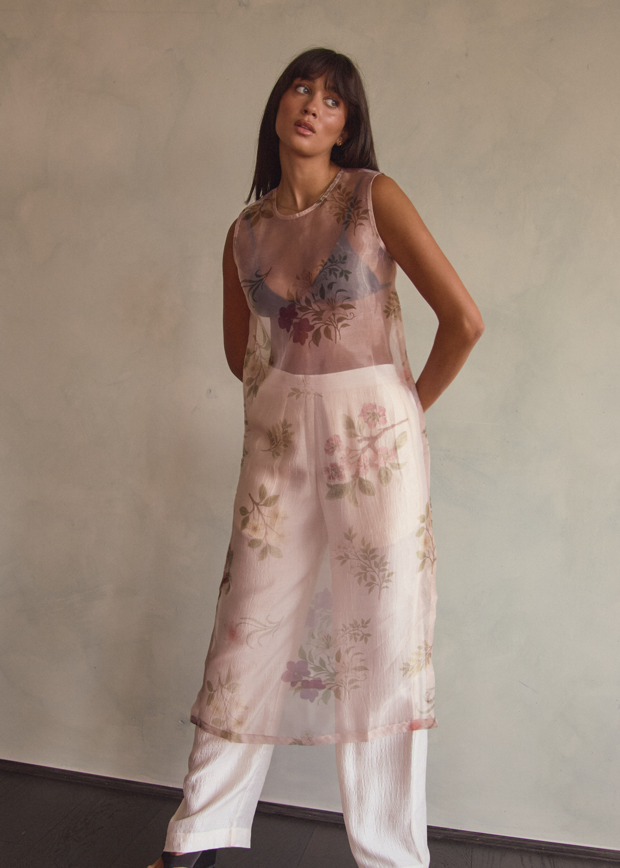 Paige Tunic | Cream Floret