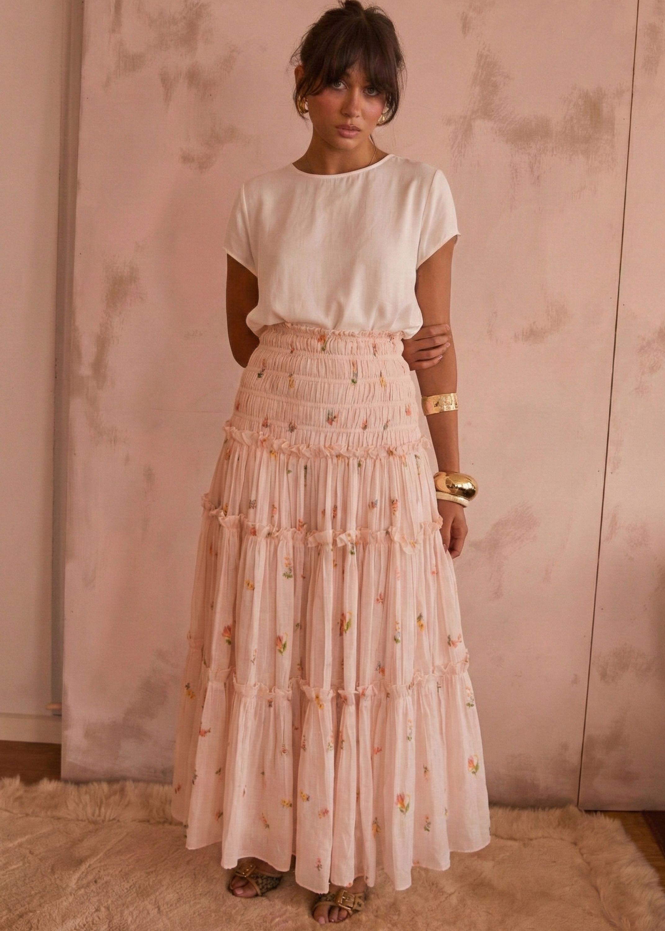 Castille Midi Skirt| Rosalia