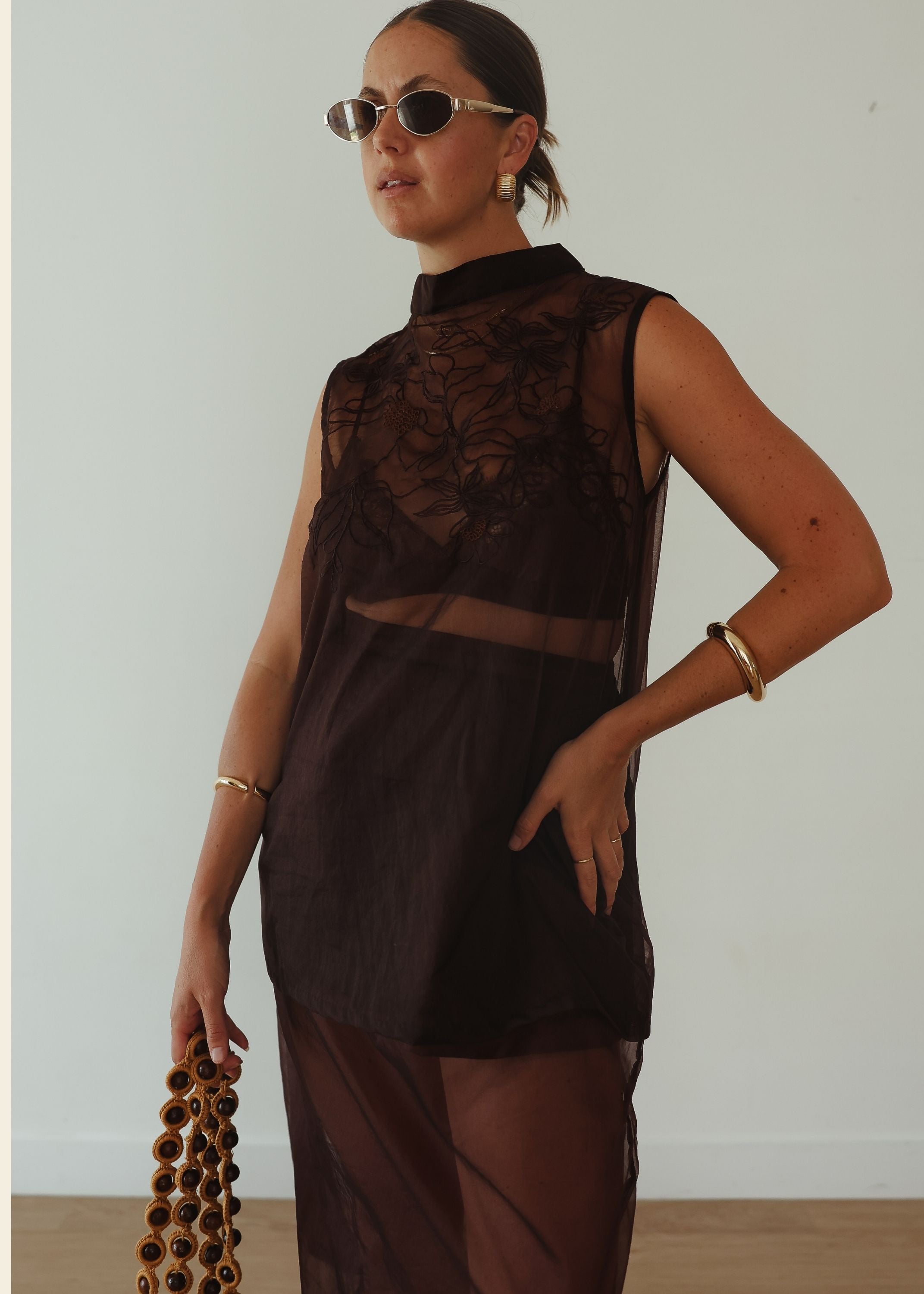 Serena Midi Skirt | Chocolate