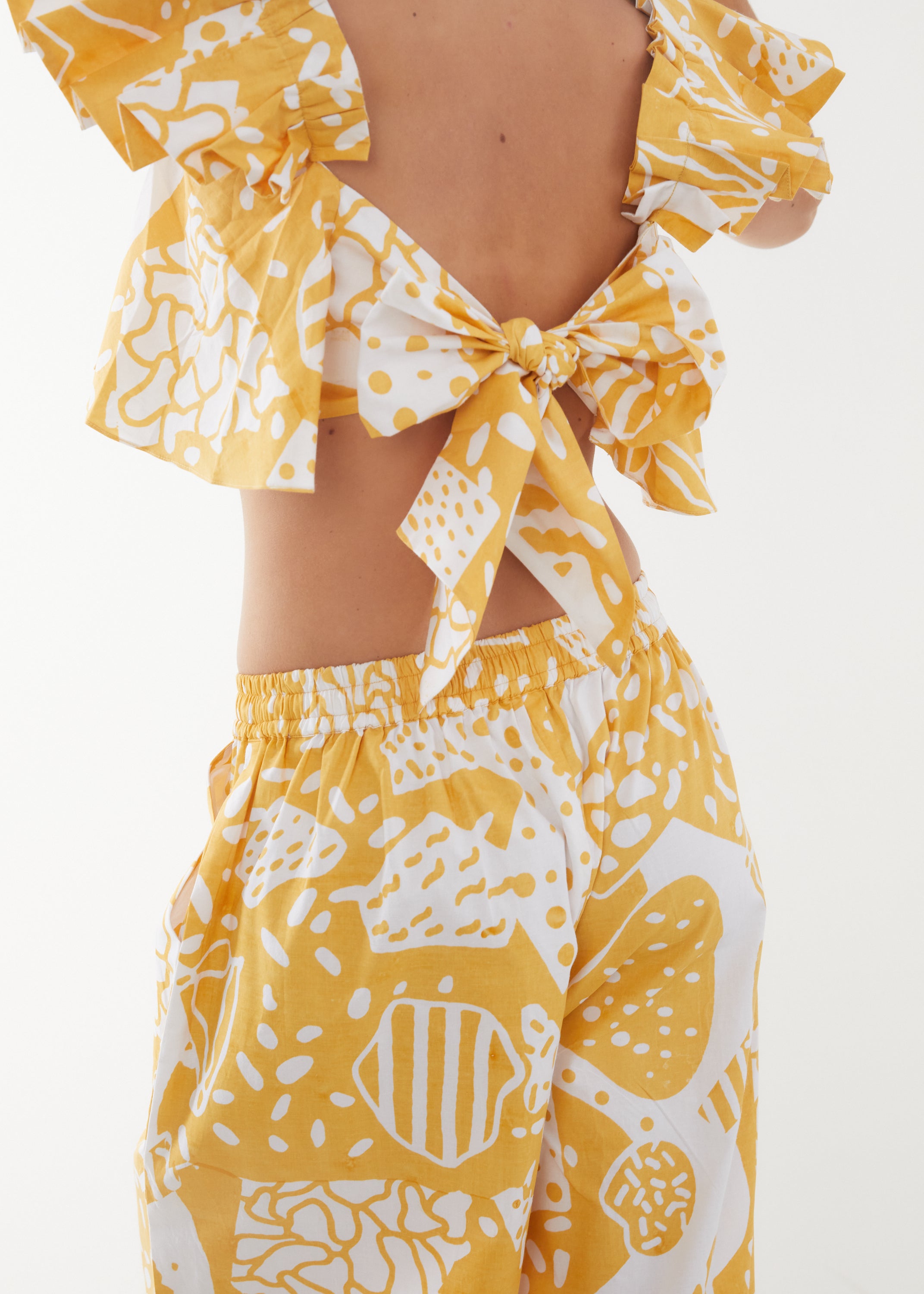 Aloe Top in Cleo Print, Luxury and  Ethically Made Women's Tops