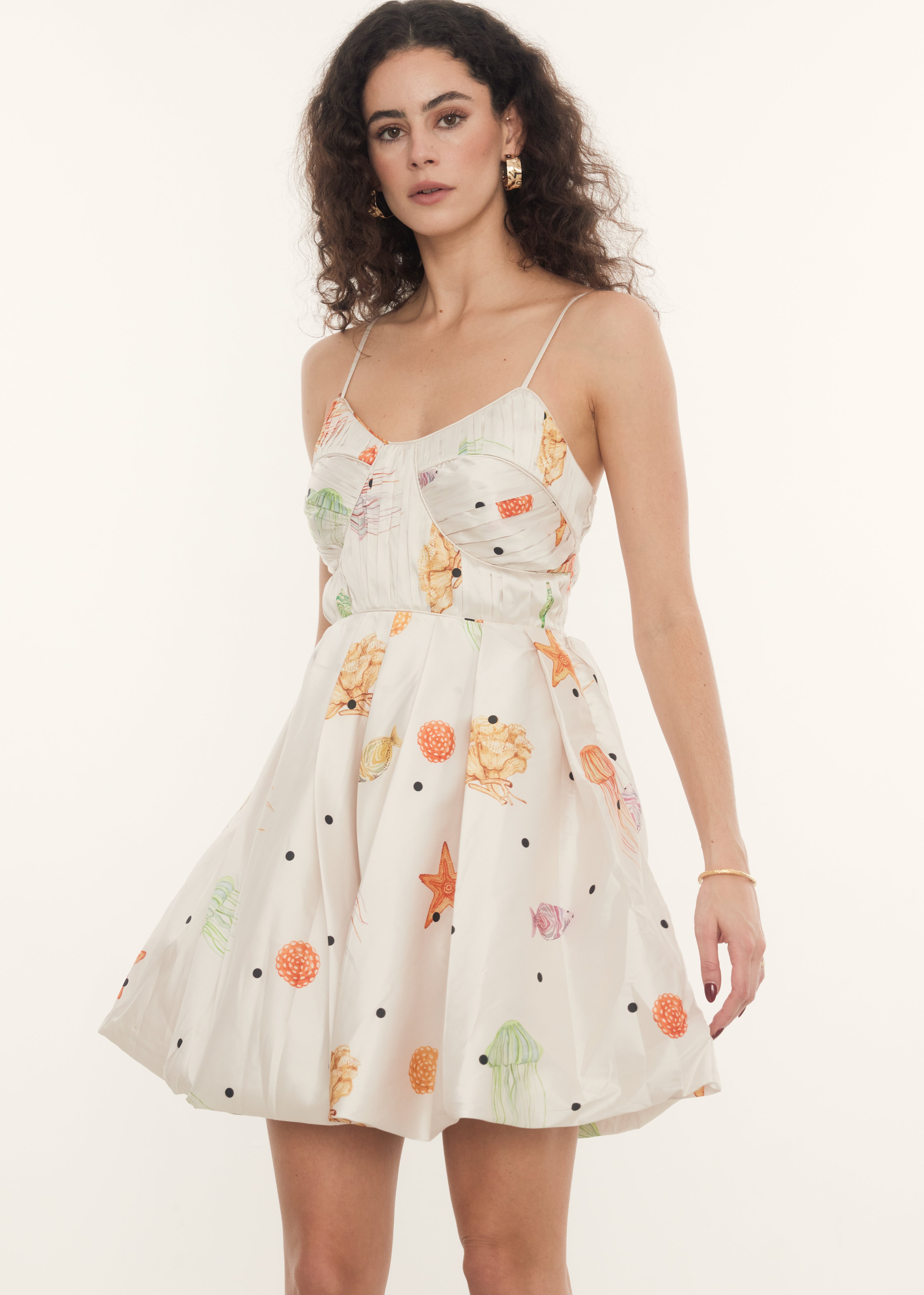 Nora Mini Dress in Oceana, Shop sustainable dresses with Rooh Collective