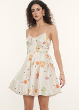 Nora Mini Dress in Oceana, Shop sustainable dresses with Rooh Collective