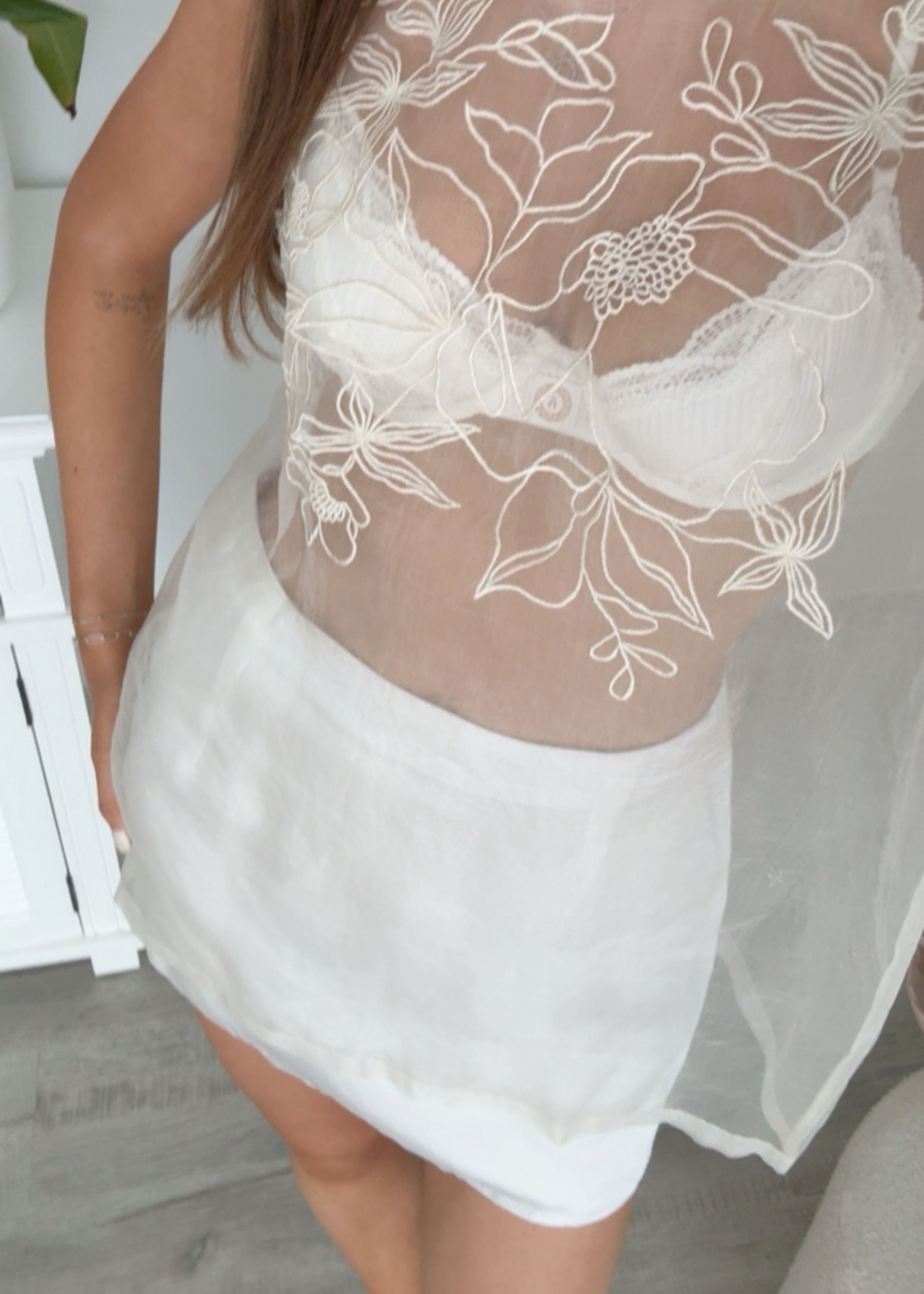 Hazal Mini Skirt | Blanc