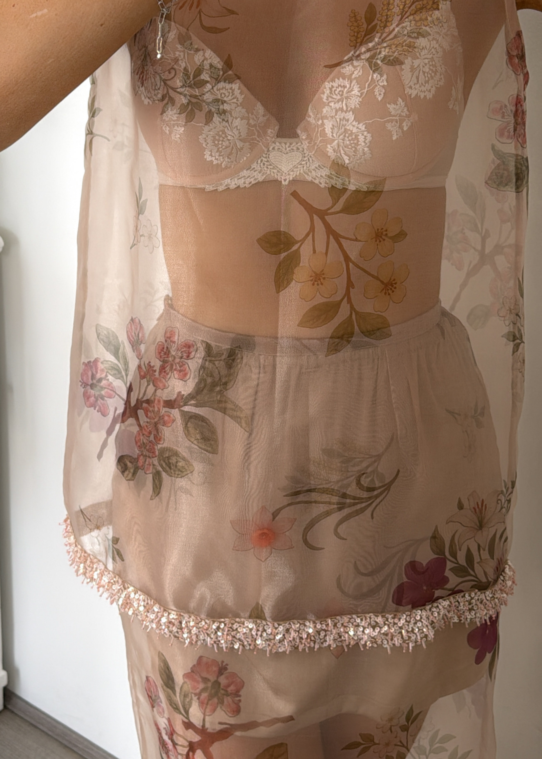 Lola Top | Cream Floret