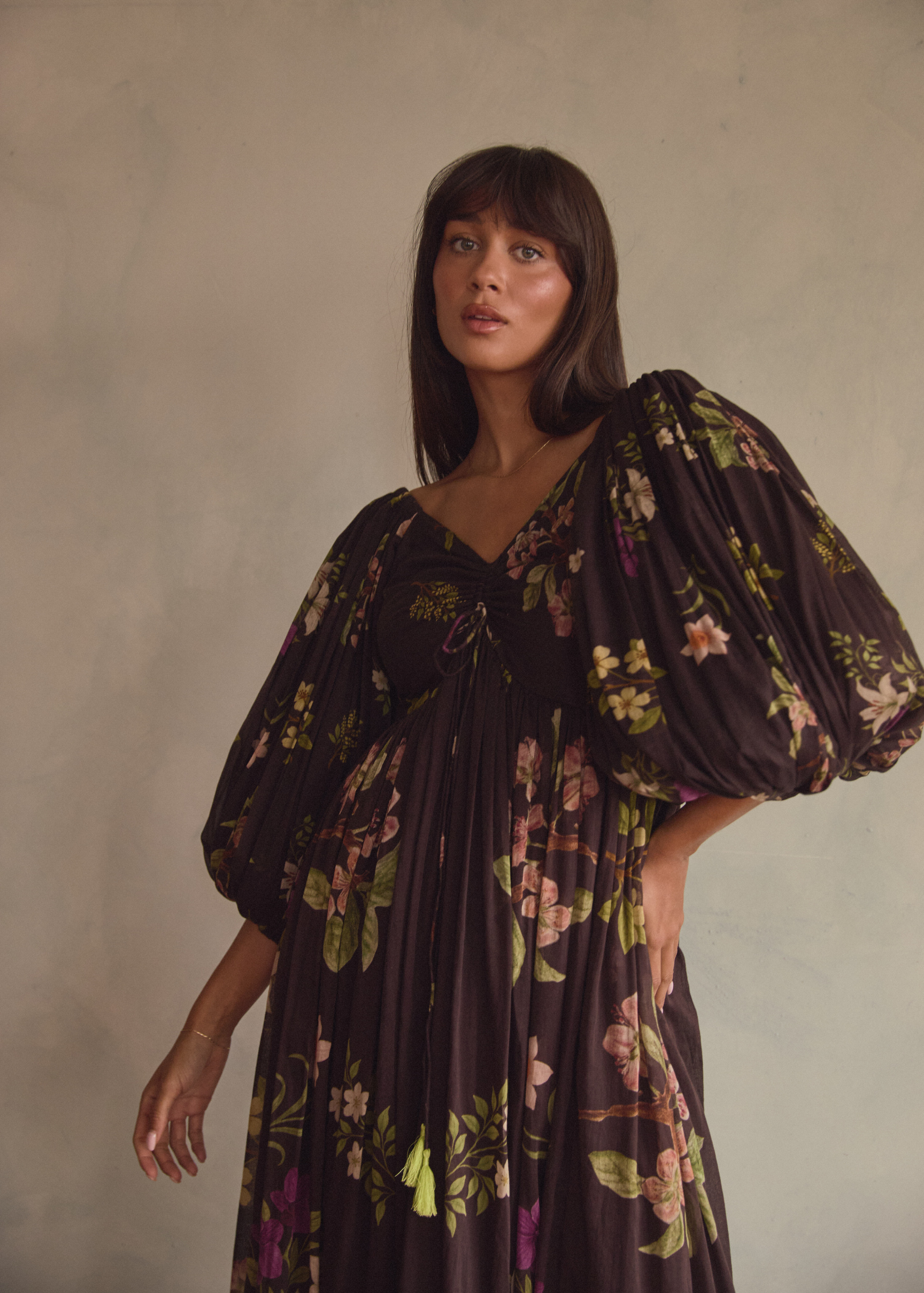 Bree maxi | Chocolate Floret