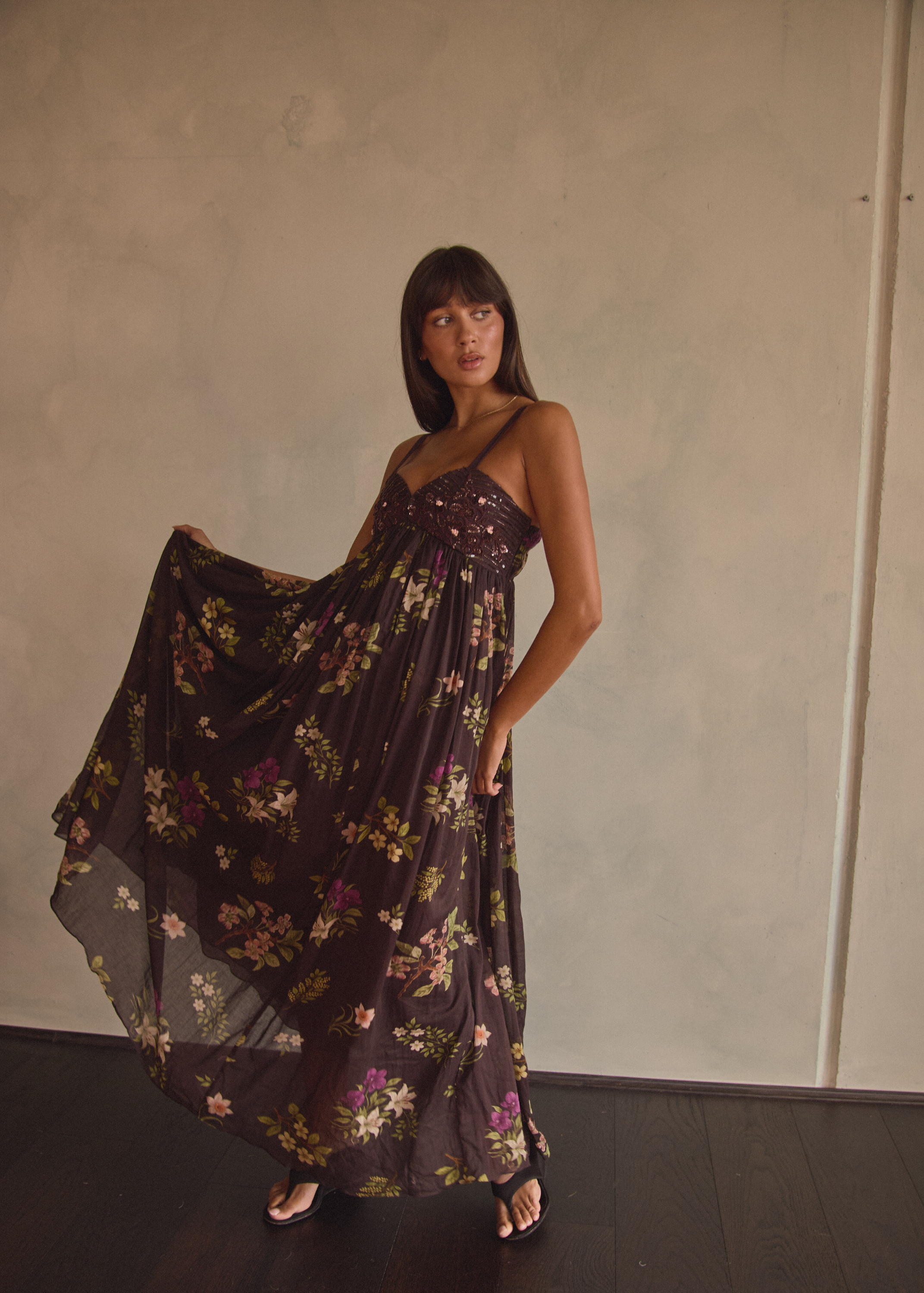 Violet maxi | Chocolate Floret