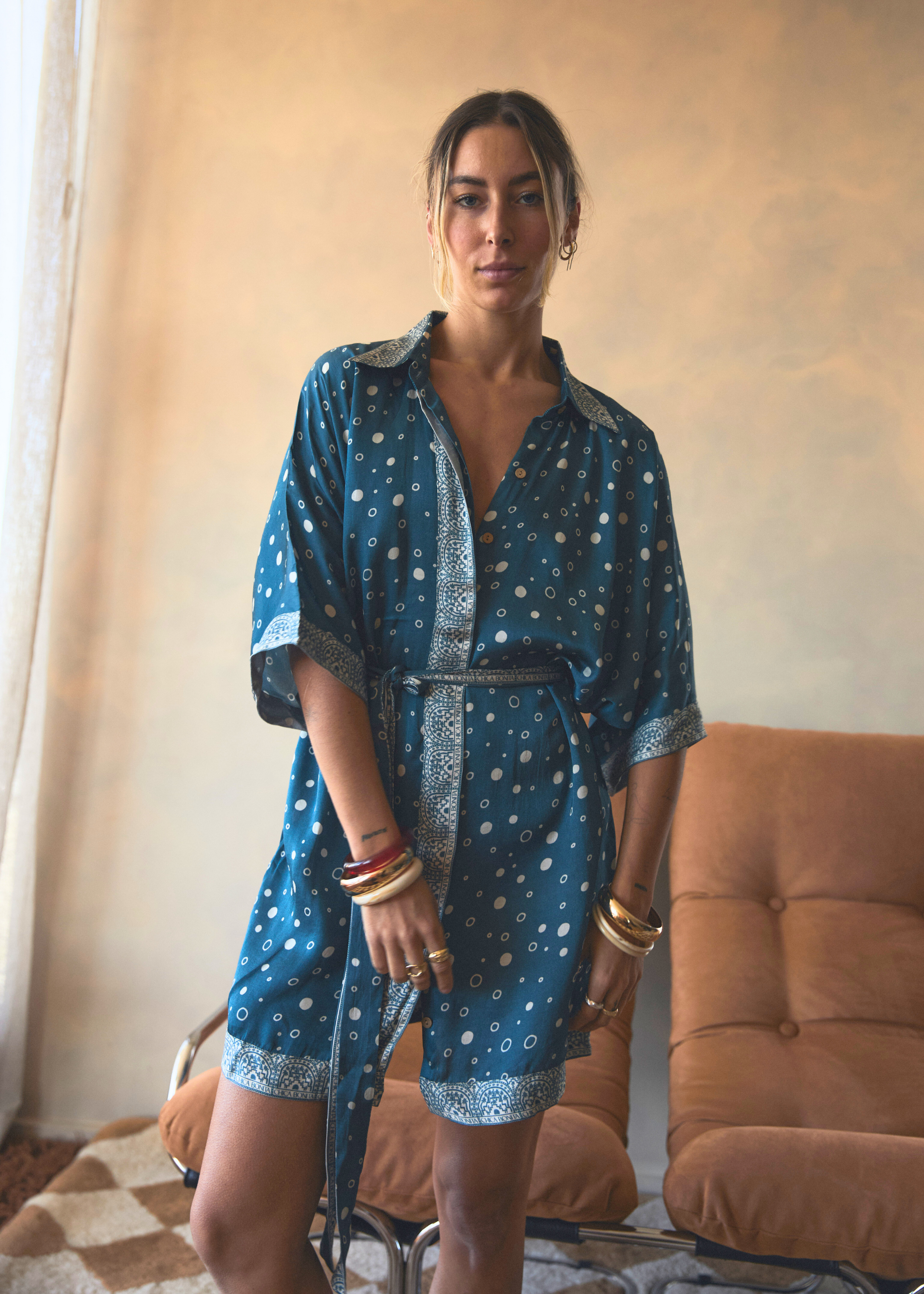 Sol Mini Wrap Dress | Teal