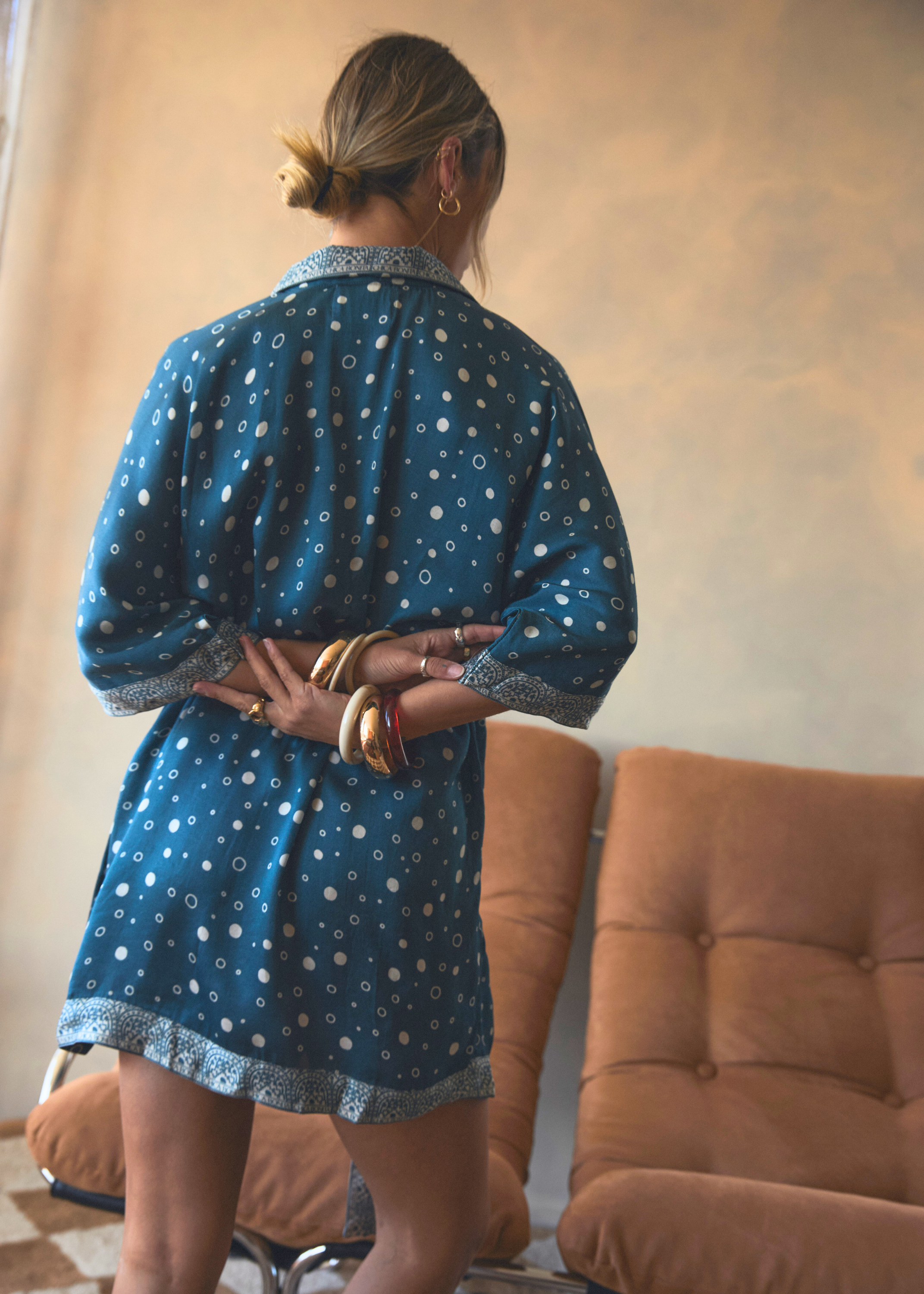 Sol Mini Wrap Dress | Teal