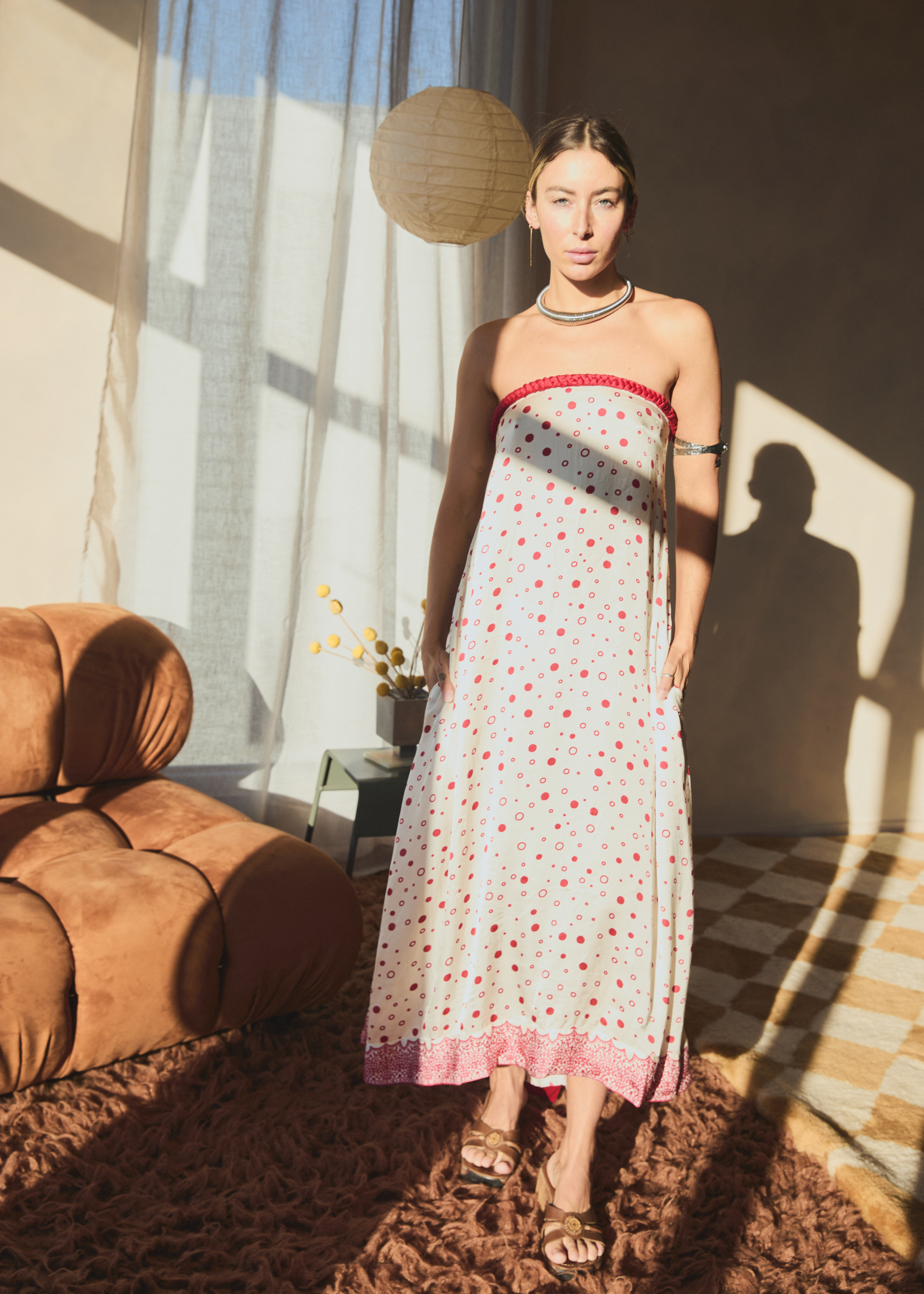 Aerial Tube Dress | Red