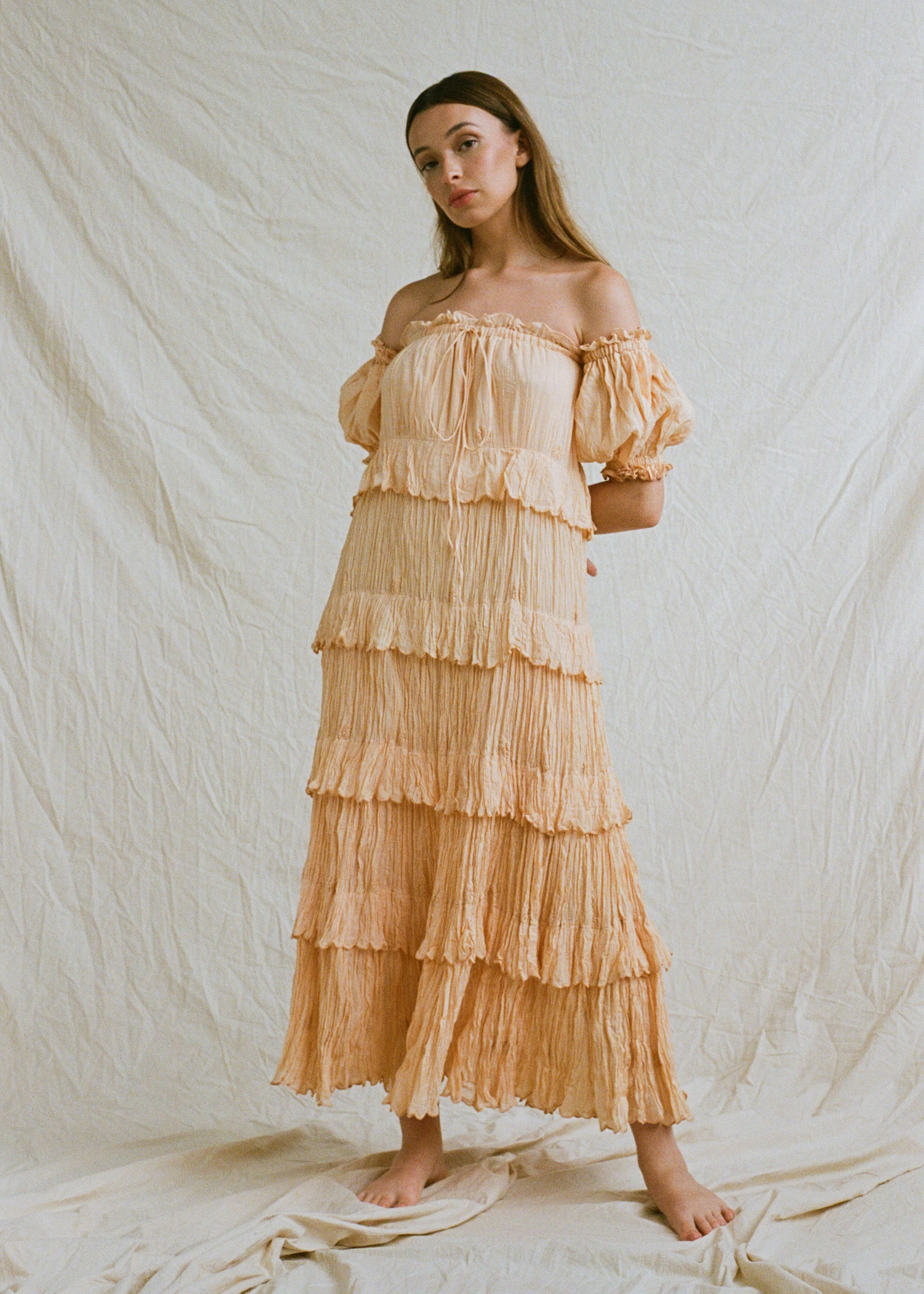 Esha II Maxi Dress, Peach