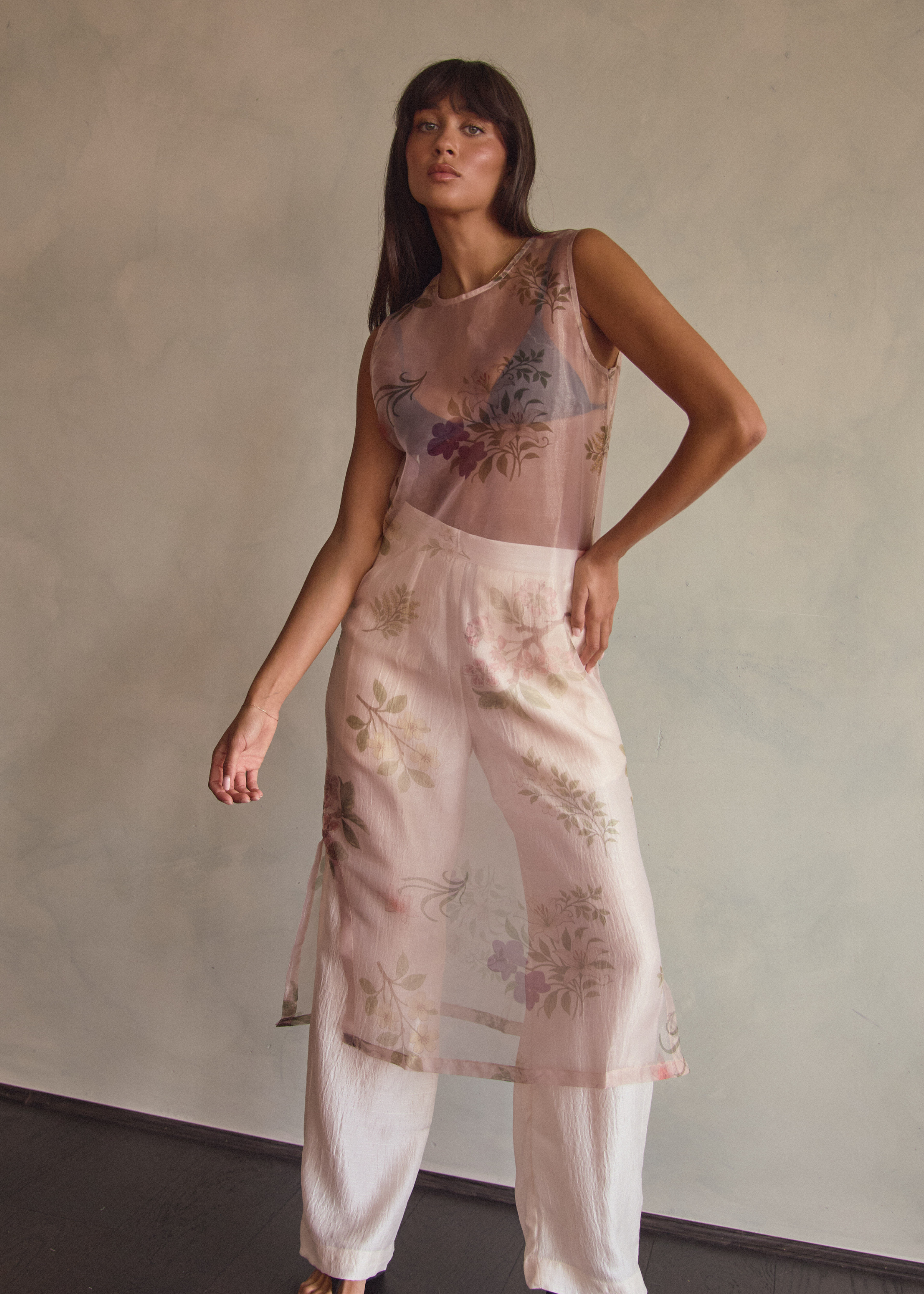 Paige Tunic | Cream Floret