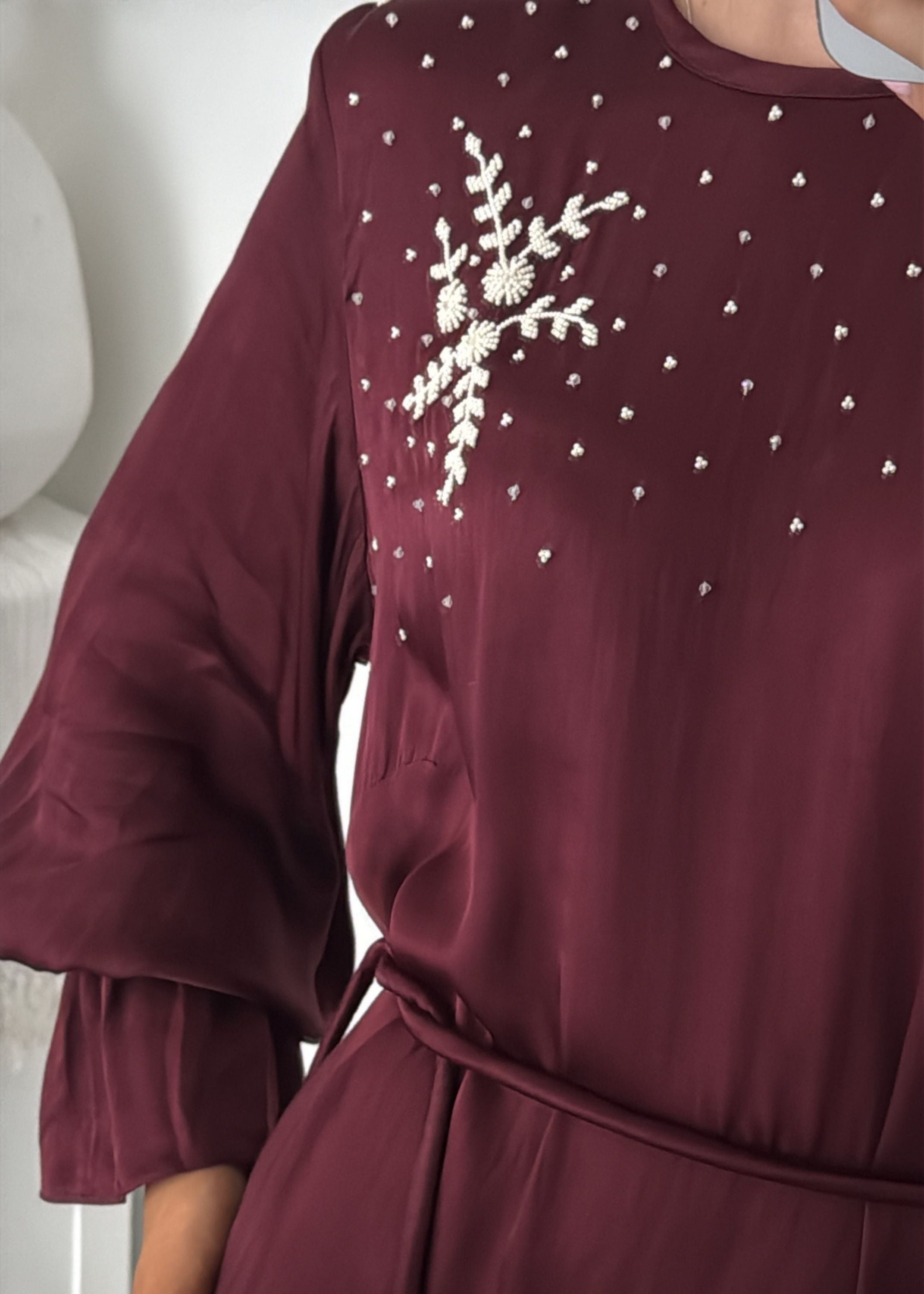 Thea Maxi | Burgundy