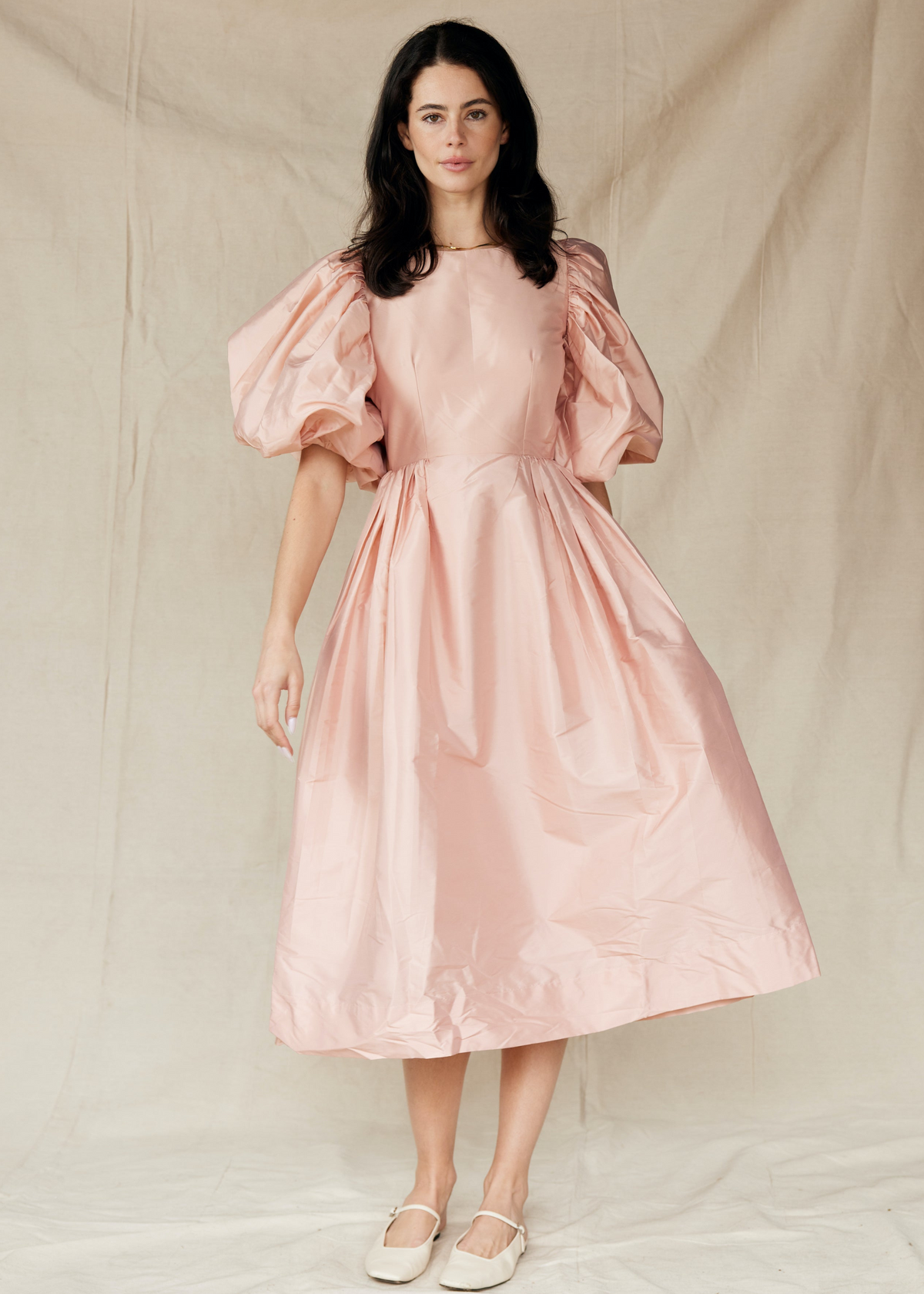 Maxi dress puff sleeve hot sale