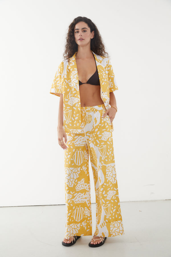 Vacation Pants in Cleo Print, Rooh Collective