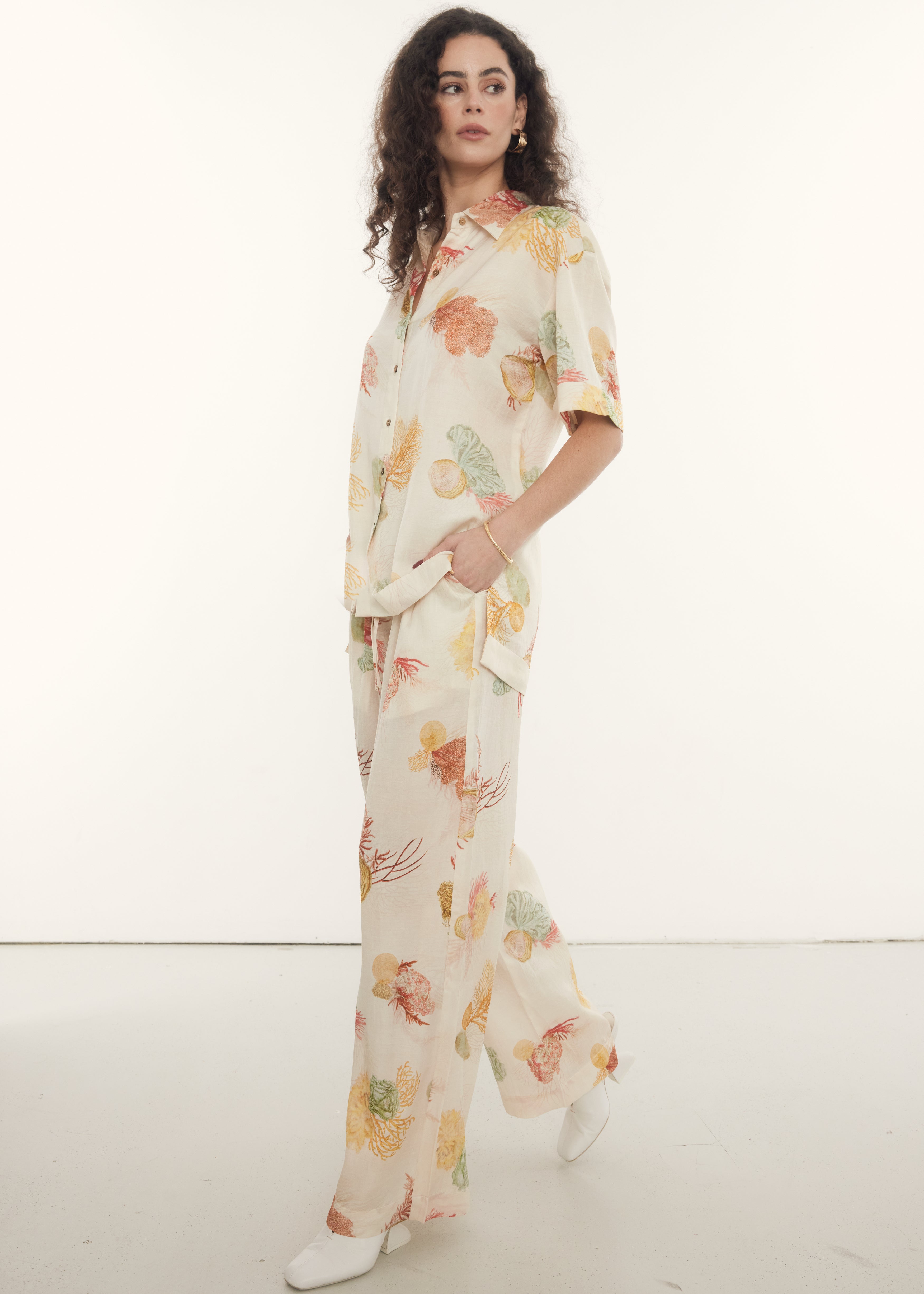 La Mer Vacation Shirt Co-ord Set, Rooh Collective