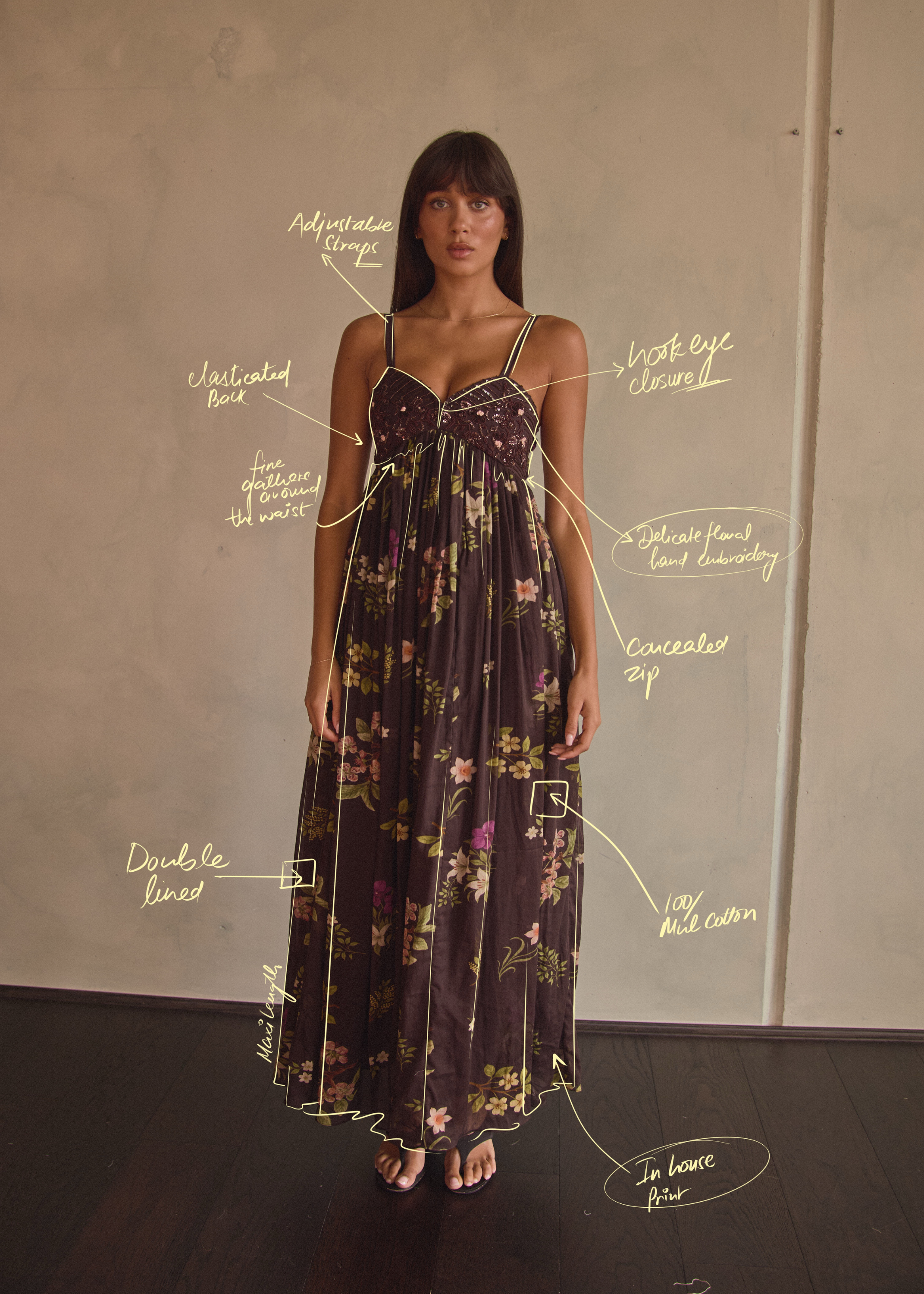 Violet maxi | Chocolate Floret