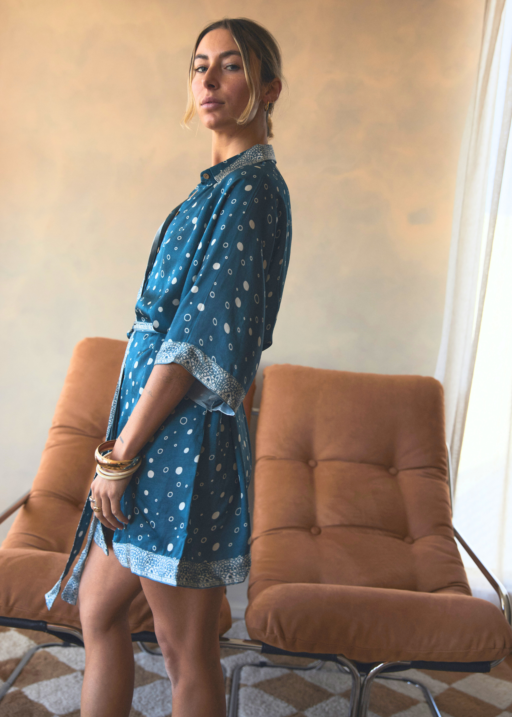 Sol Mini Wrap Dress | Teal