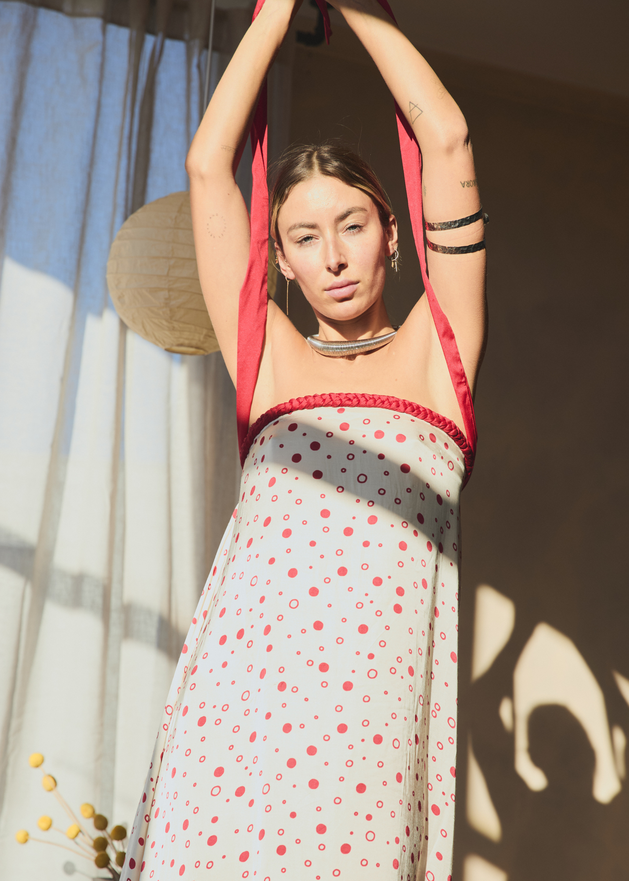 Aerial Tube Dress | Red