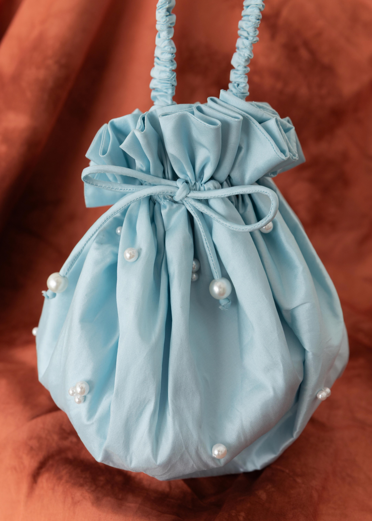 Celia Potli Bag I Blue