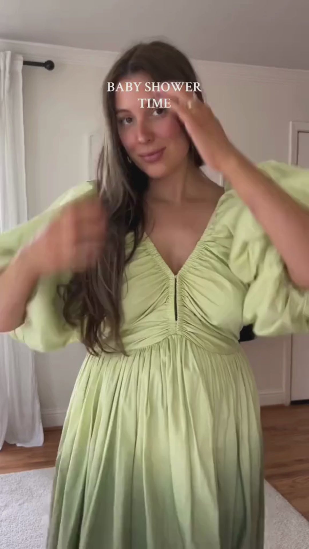 Birthday Gown | Pistachio Ombré