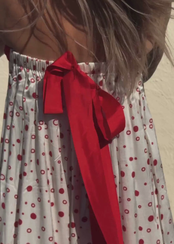 Aerial Tube Dress | Red