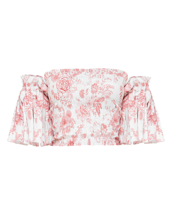 Flora Off Shoulder Top | Pink